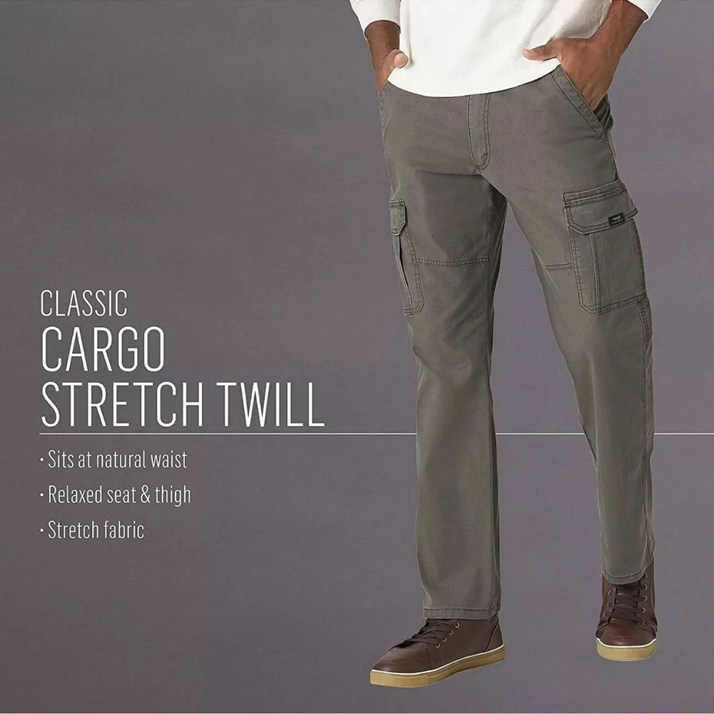 Mens Wrangler cargo pants new black 40 X 29